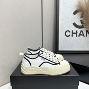 CHANEL 26S PLATFORM SNEAKERS IN WHITE CALFSKIN