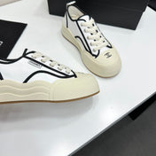 CHANEL 26S PLATFORM SNEAKERS IN WHITE CALFSKIN