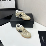 CHANEL 26S SNEAKERS IN BEIGE CALFSKIN AND MESH