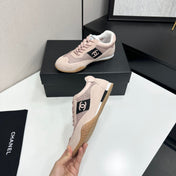 CHANEL 26S SNEAKERS IN LIGHT PINK CALFSKIN AND MESH