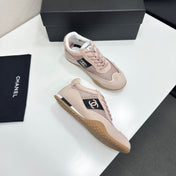 CHANEL 26S SNEAKERS IN LIGHT PINK CALFSKIN AND MESH