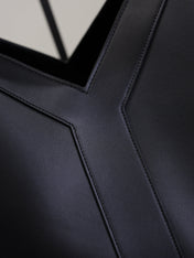YSL 25S Y TOTE 50 IN BLACK CALFSKIN GOLD HARDWRE