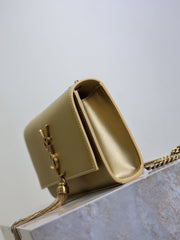 YSL 25S KATE TASSEL 20 IN GOLD METALLIC CALFSKIN GOLD HARDWRE