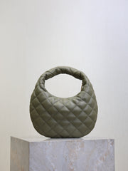 YSL 25S ICARE BABY 17 IN DARK OLIVE QUILTED CALFSKIN GOLD HARDWARE