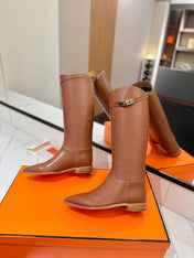 HM 26S JUMPING BOOTS IN COGNAC BROWN CALFSKIN