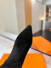 HM 26S JUMPING BOOTS IN BLACK SUEDE