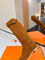HM 26S JUMPING BOOTS IN BROWN SUEDE
