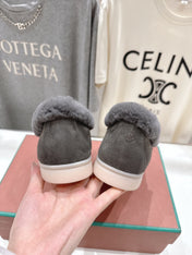 LP 25S SUMMER CHARMS WALK LOAFERS IN LIGHT CHARCOAL SUEDE AND FLEECE