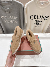 LP 25S SUMMER CHARMS WALK LOAFERS IN LIGHT BEIGE SUEDE AND FLEECE