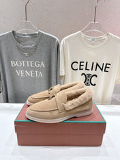 LP 25S SUMMER CHARMS WALK LOAFERS IN LIGHT BEIGE SUEDE AND FLEECE