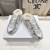 DIOR CHRONO SNEAKER 25S IN SILVER MIX WHITE LAMBSKIN AND MESH FABRIC STYLE 5