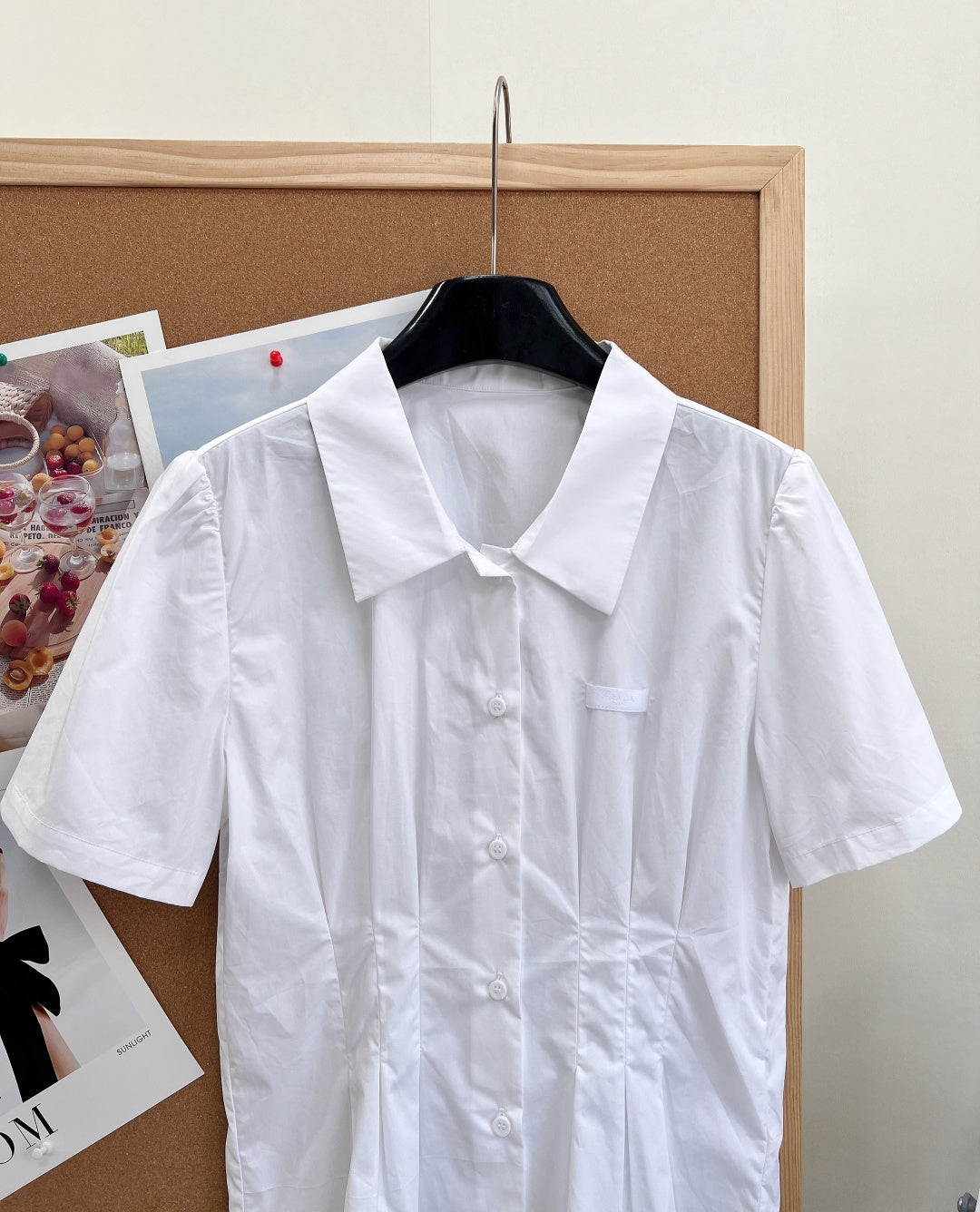 PRADA 26S SHORT WHITE SHIRT 1046