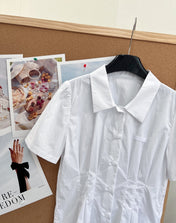 PRADA 26S SHORT WHITE SHIRT 1046