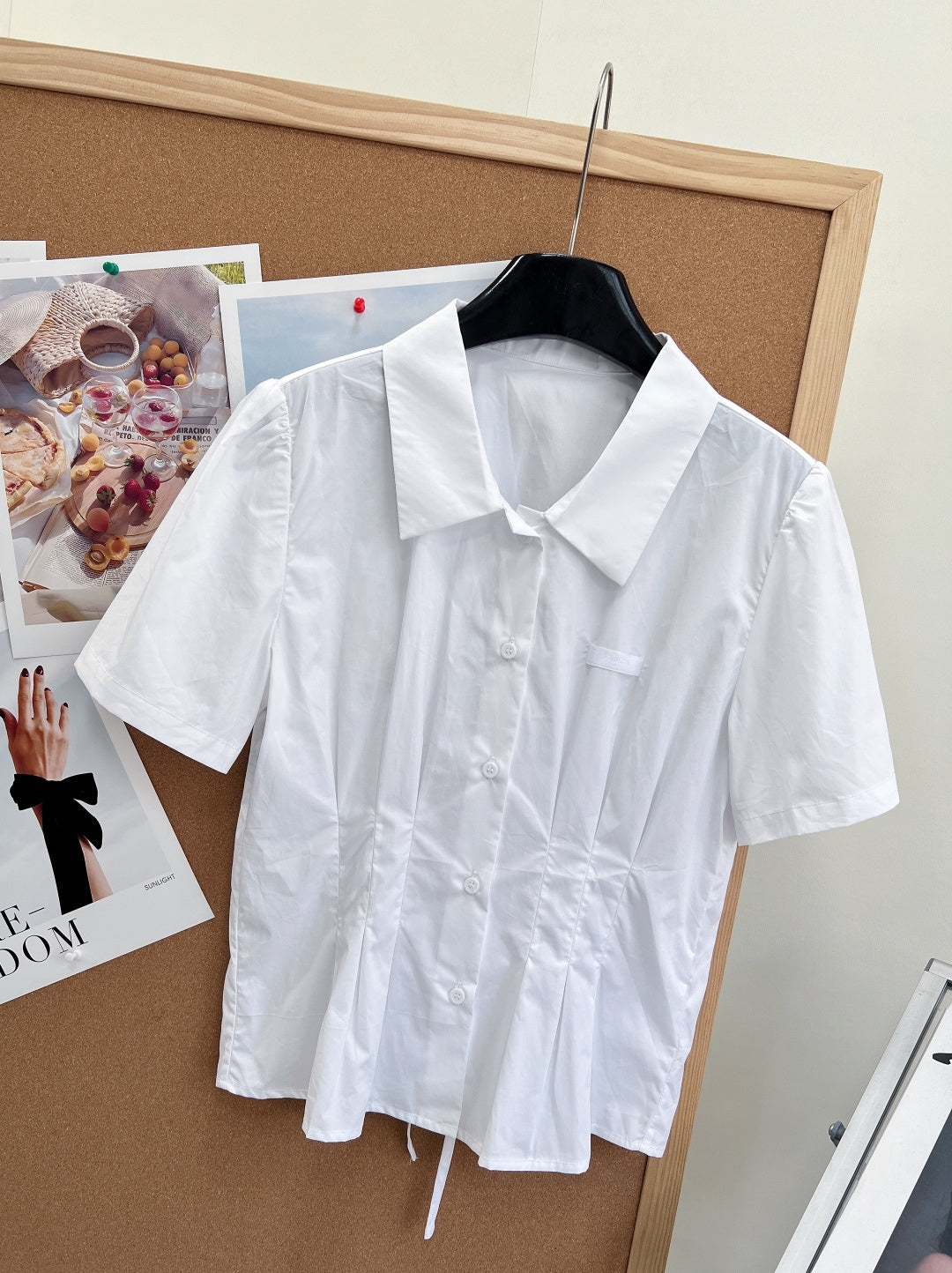 PRADA 26S SHORT WHITE SHIRT 1046