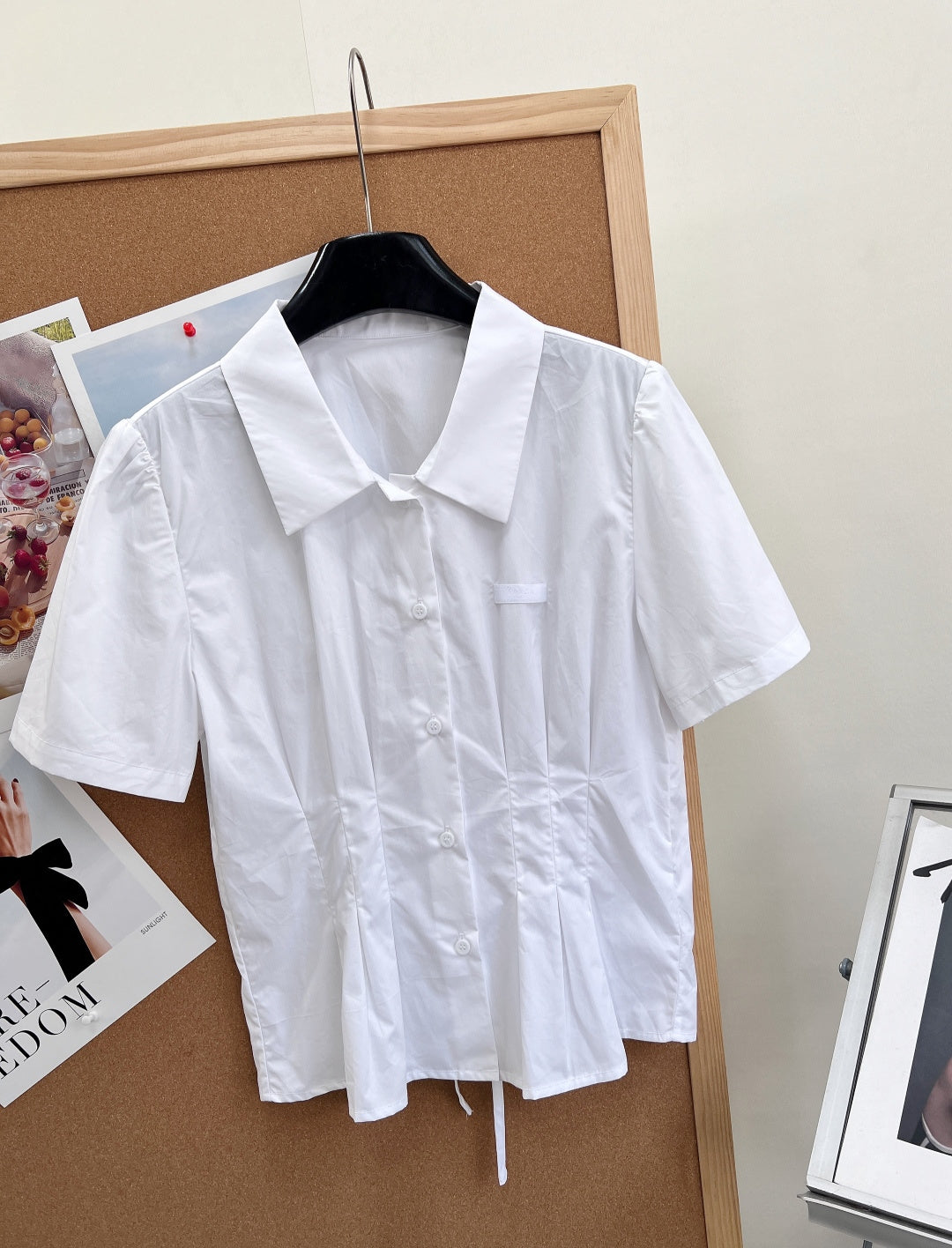 PRADA 26S SHORT WHITE SHIRT 1046