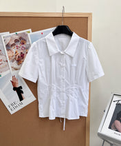 PRADA 26S SHORT WHITE SHIRT 1046