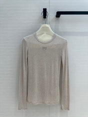 Loewe Long-sleeve T-shirt Gray Lyocell