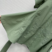 Loewe Short-sleeved Dress Green Cotton