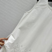 VALENTINO WHITE SLEEVELESS MINI DRESS 276151