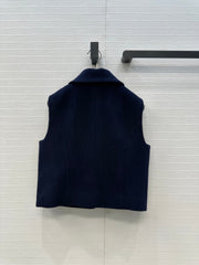 CHANEL 25S KNIT VEST WITH TWO HEART-SHAPED POCKETS 344