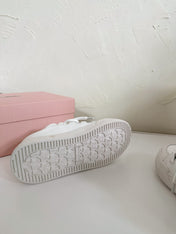SNEAKERS SIMPLE DESIGN IN WHITE SHEEPSKIN