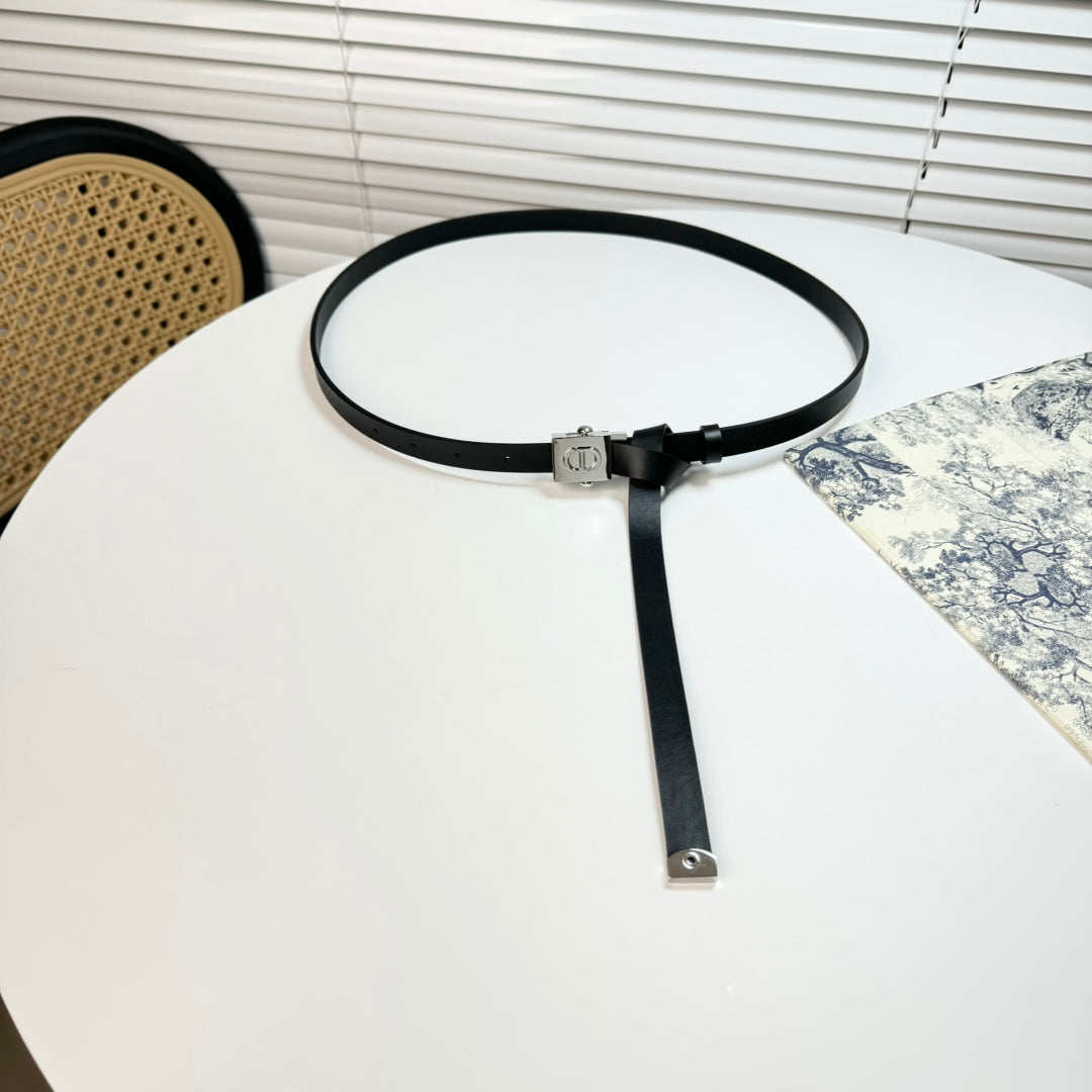 DIOR 26S BELT 17 MM IN BLACK CALFSKIN 655078