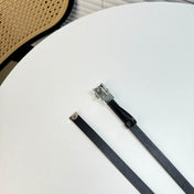 DIOR 26S BELT 17 MM IN BLACK CALFSKIN 655077