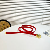 DIOR 26S BELT 17 MM IN RED CALFSKIN 655079