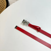 DIOR 26S BELT 17 MM IN RED CALFSKIN 655080