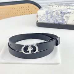 DIOR 25S BELT 20 MM IN BLACK CALFSKIN 564604