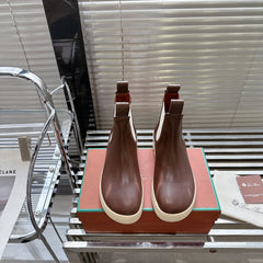 LP 23 LAKESIDE SHORT BOOTS CHOCOLATE CALFSKIN