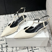 KITTEN T-BAR STRAP PUMP 5 CM IN WHITE PATENT CALFSKIN