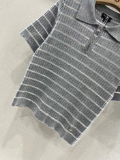 CHANEL SHORT SLEEVE KNIT TOP
