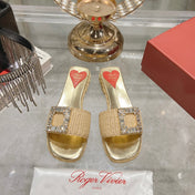 ESPADRILLES MULES IN BEIGE RAFFIA