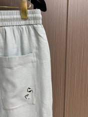 HERMES 26S DRAWSTRING ELASTIC-WAIST PANTS 721