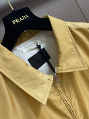 PRADA 26S SHORT-SLEEVE ZIP-UP SHIRT 1034