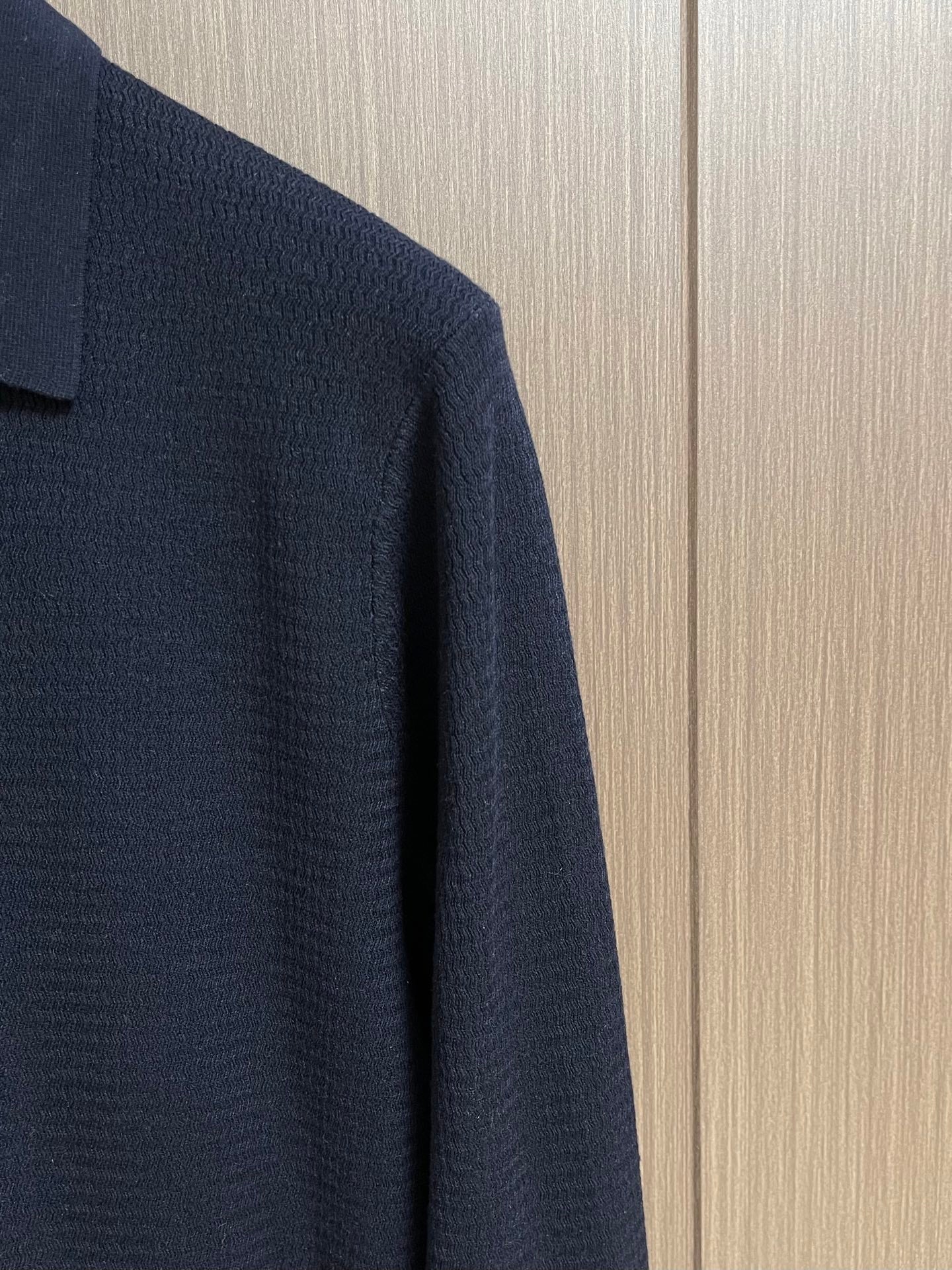 LORO PIANA 26S LONG-SLEEVE KNIT POLO SWEATER 910