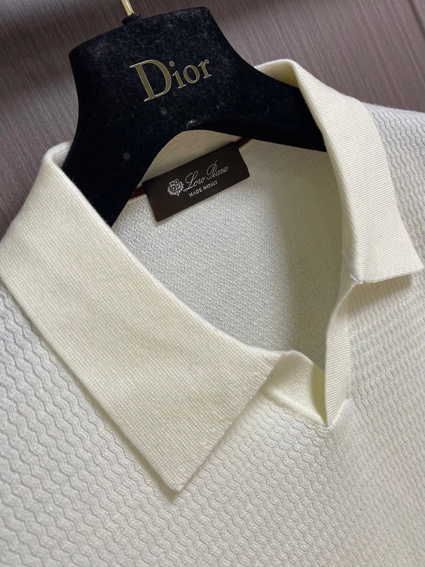 LORO PIANA 26S LONG-SLEEVE KNIT POLO SWEATER 909