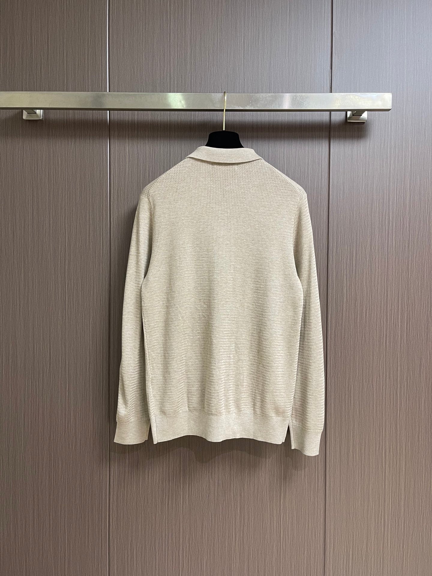 LORO PIANA 26S LONG-SLEEVE KNIT POLO SWEATER 908