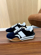 TOM FORD SNEAKERS IN NAVY BLUE SUEDE 432169