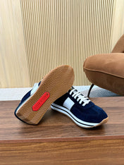 TOM FORD SNEAKERS IN NAVY BLUE SUEDE 432169