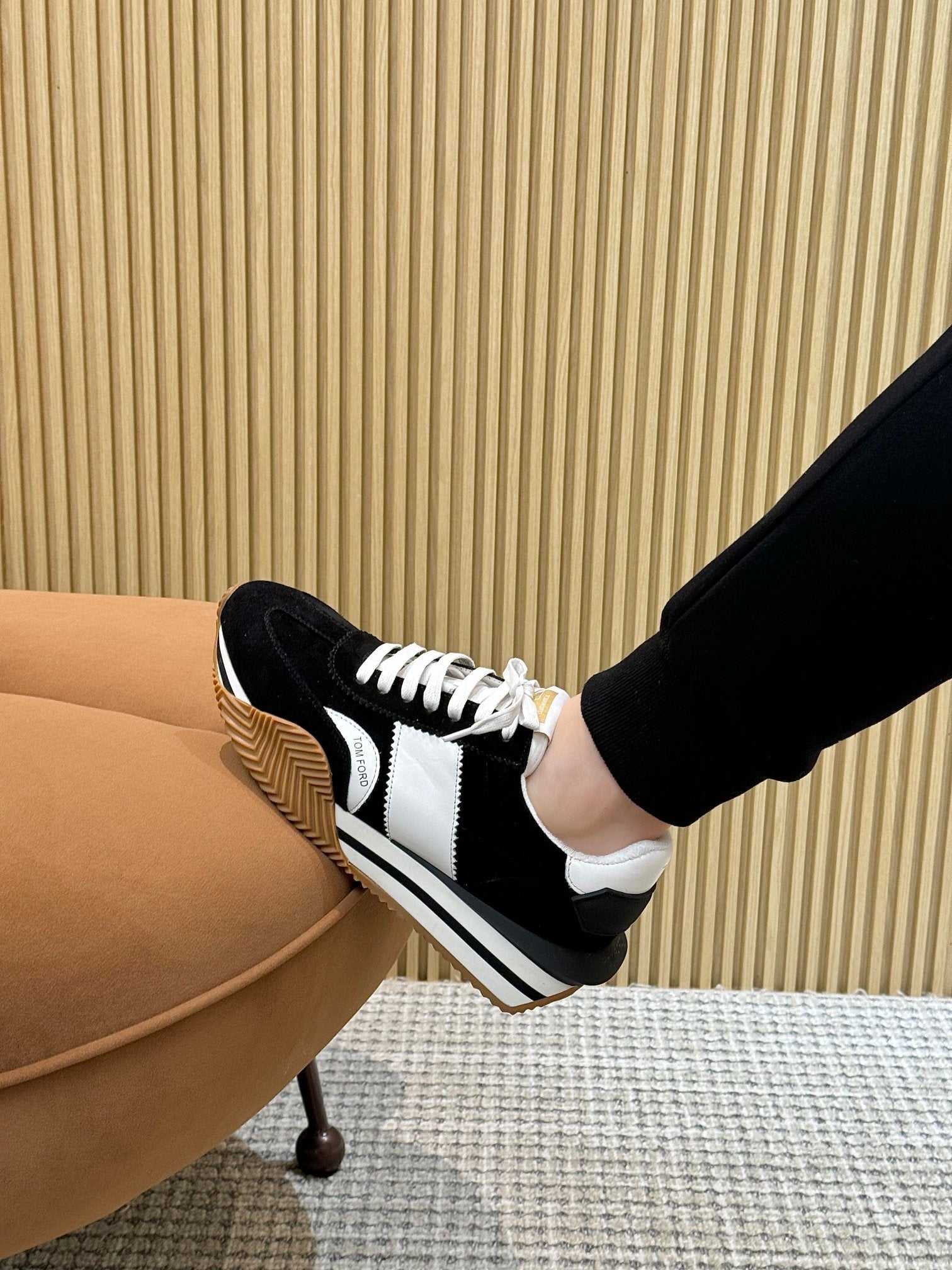 TOM FORD SNEAKERS IN BLACK SUEDE 432171