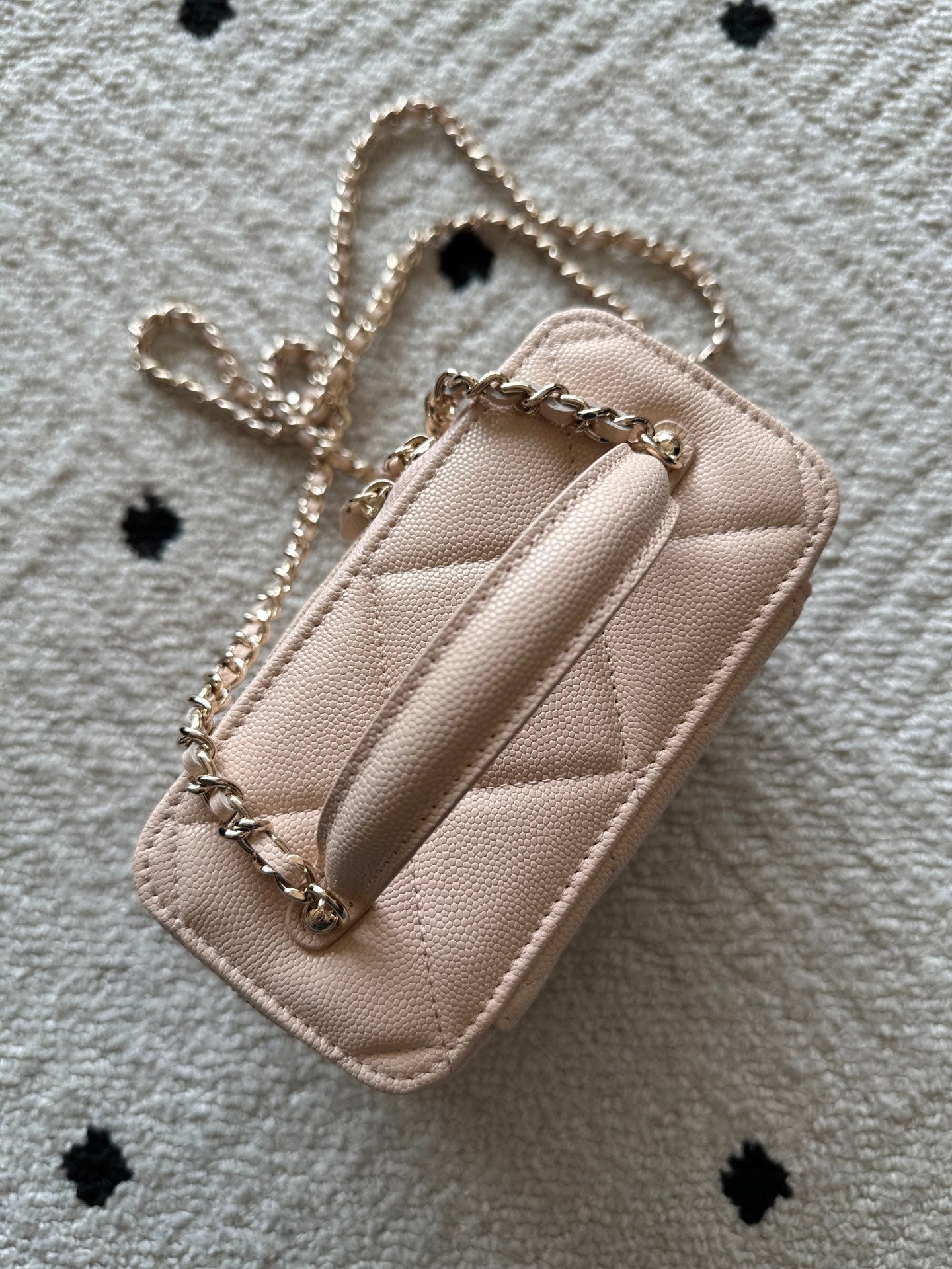 CHANEL 25S VANITY BAG 17 IN LIGHT PINK CAVIAR LEATHER