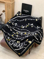CHANEL 25S SCARF 135 CM IN CASHMERE SILK 941837