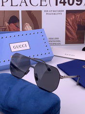 GUCCI 26S AVIATOR FRAME IN METAL 426432