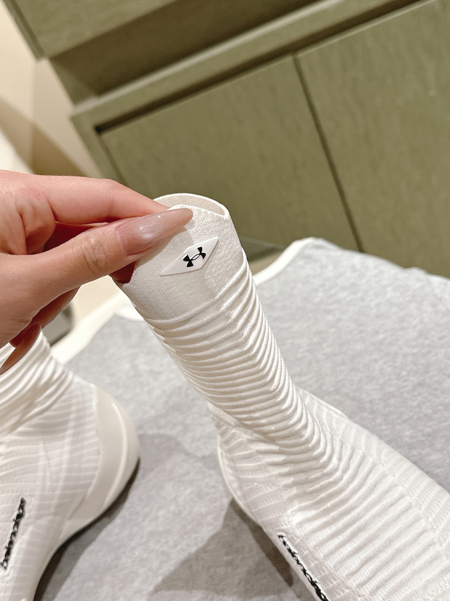 BALENCIAGA 25S HIGH-TOP SNEAKERS IN WHITE COTTON BLEND