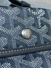 ANJOU MINI BAG 20 IN GREY GOYARDINE CANVAS AND CALFSKIN