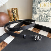DIOR 26S BELT 20 MM IN BLACK CALFSKIN 656804