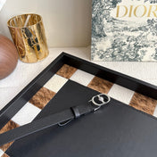 DIOR 26S BELT 20 MM IN BLACK CALFSKIN 656804