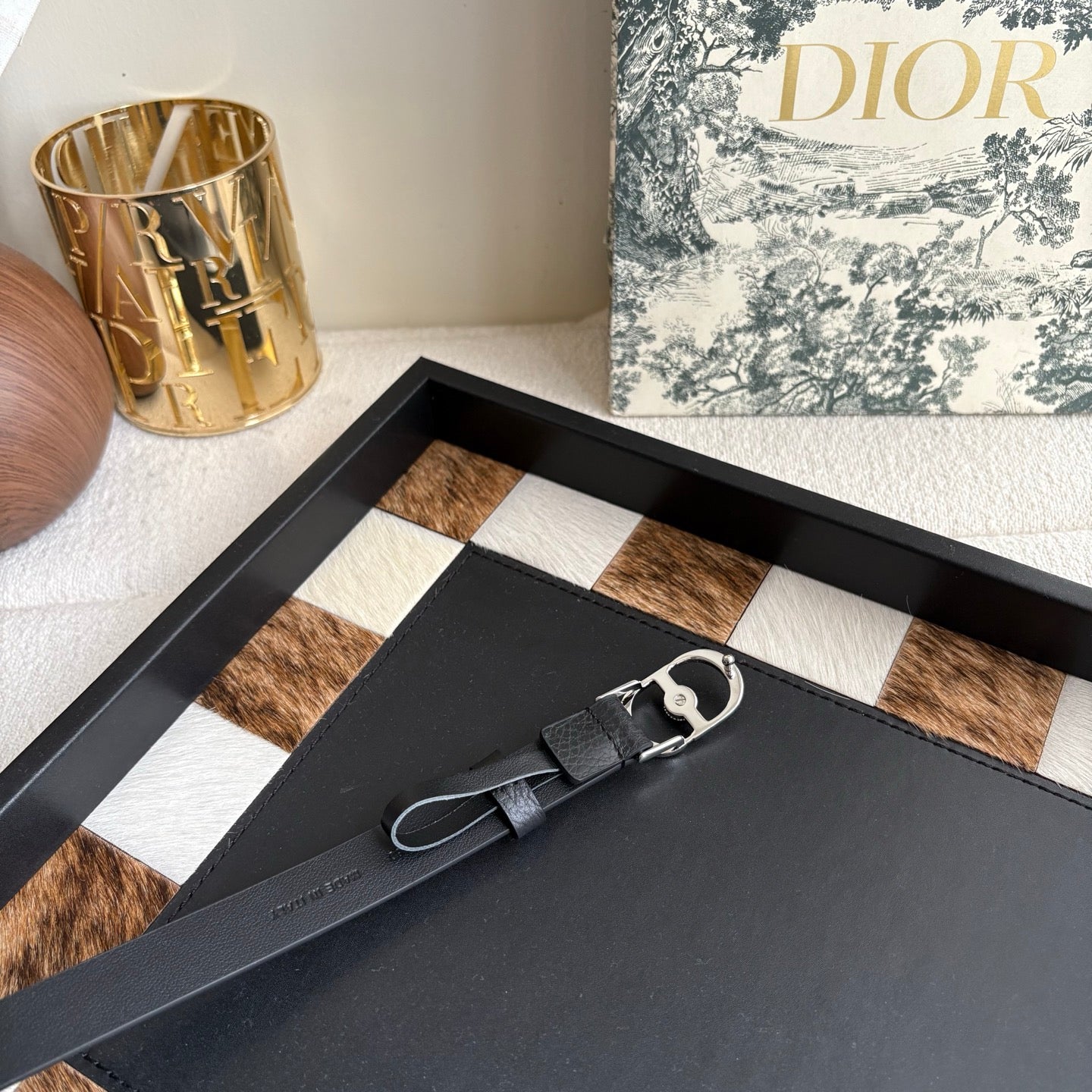 DIOR 26S BELT 20 MM IN BLACK CALFSKIN 656804